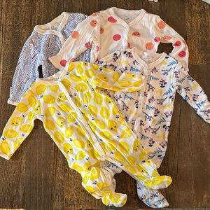 Rosie Pope Baby Girl Footies (Set of 4)